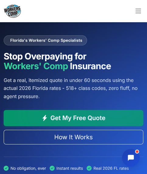 CheapWorkersCompFlorida.com platform