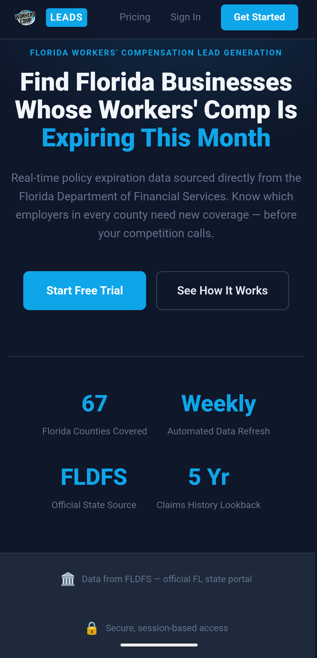 FL WorkComp Leads real-time lead generation