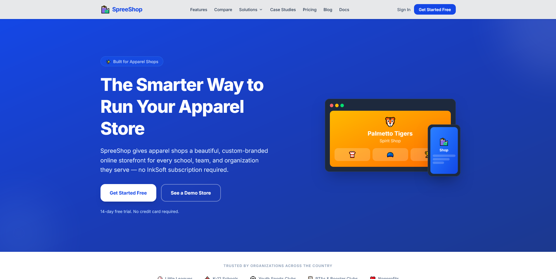 SpreeShop — custom apparel storefront platform